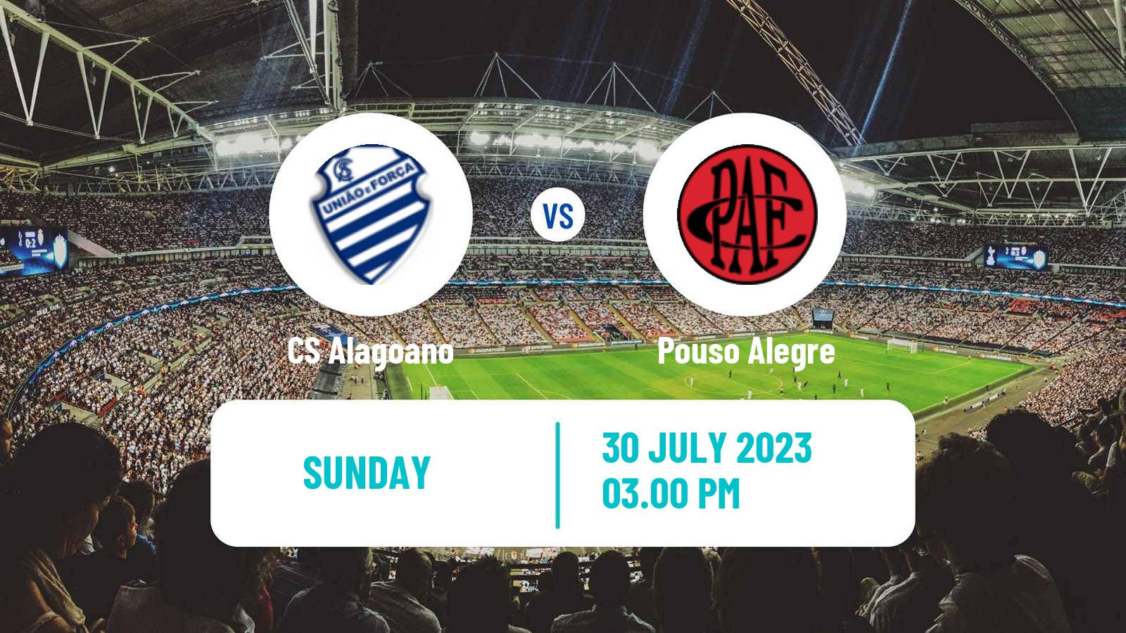 Soccer Brazilian Serie C CS Alagoano - Pouso Alegre