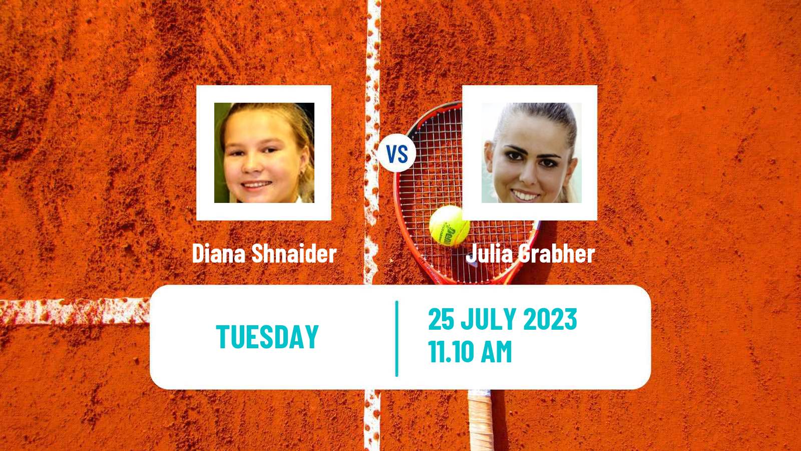 Tennis WTA Hamburg Diana Shnaider - Julia Grabher