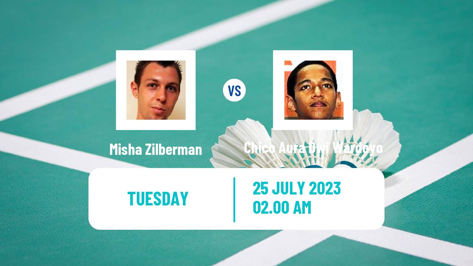 Badminton BWF World Tour Japan Open Men Misha Zilberman - Chico Aura Dwi Wardoyo