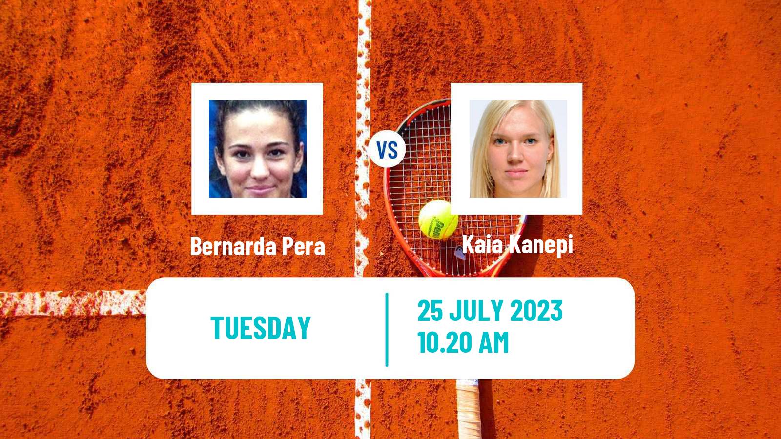 Tennis WTA Hamburg Bernarda Pera - Kaia Kanepi