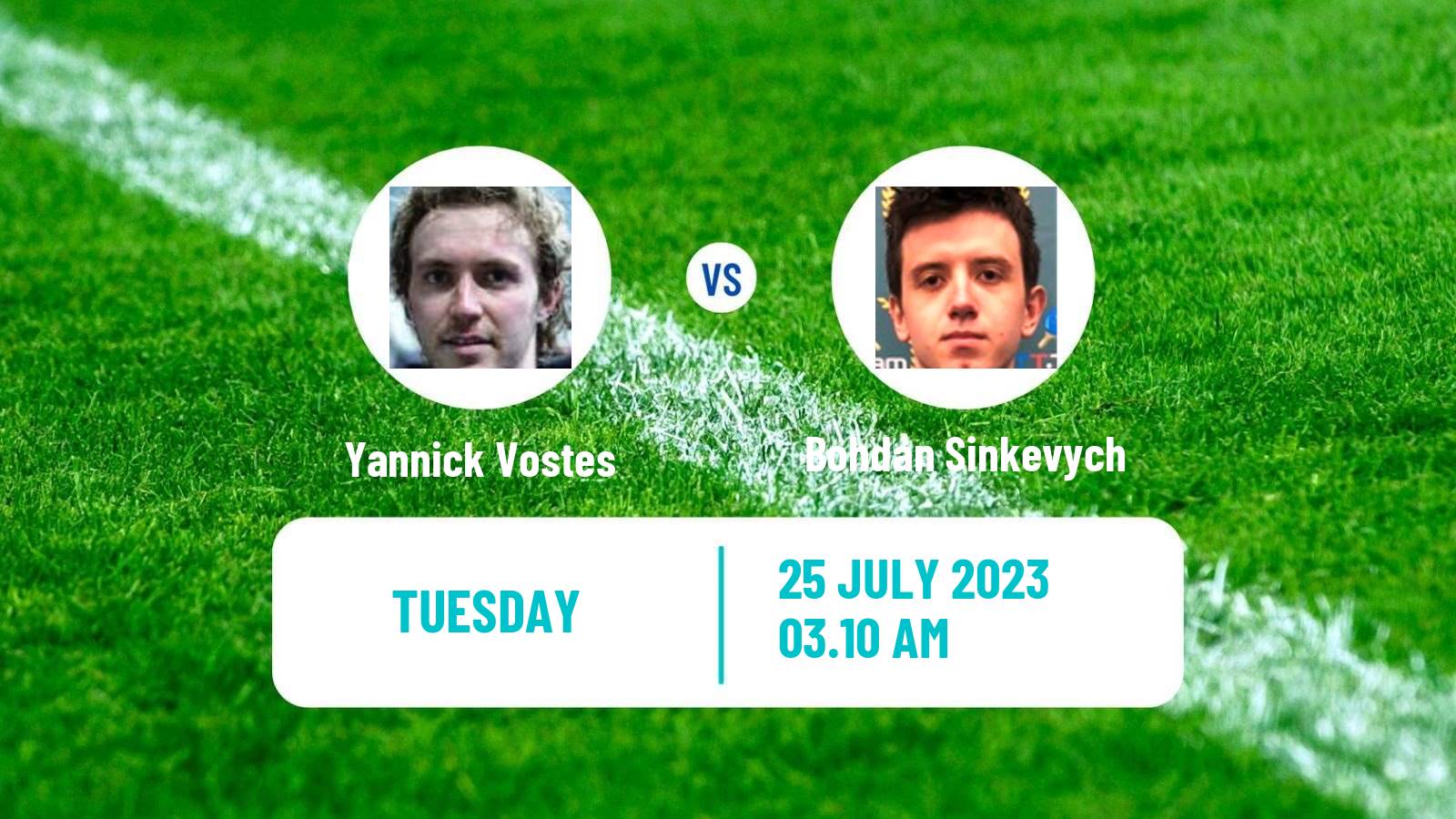 Table tennis Challenger Series Men Yannick Vostes - Bohdan Sinkevych