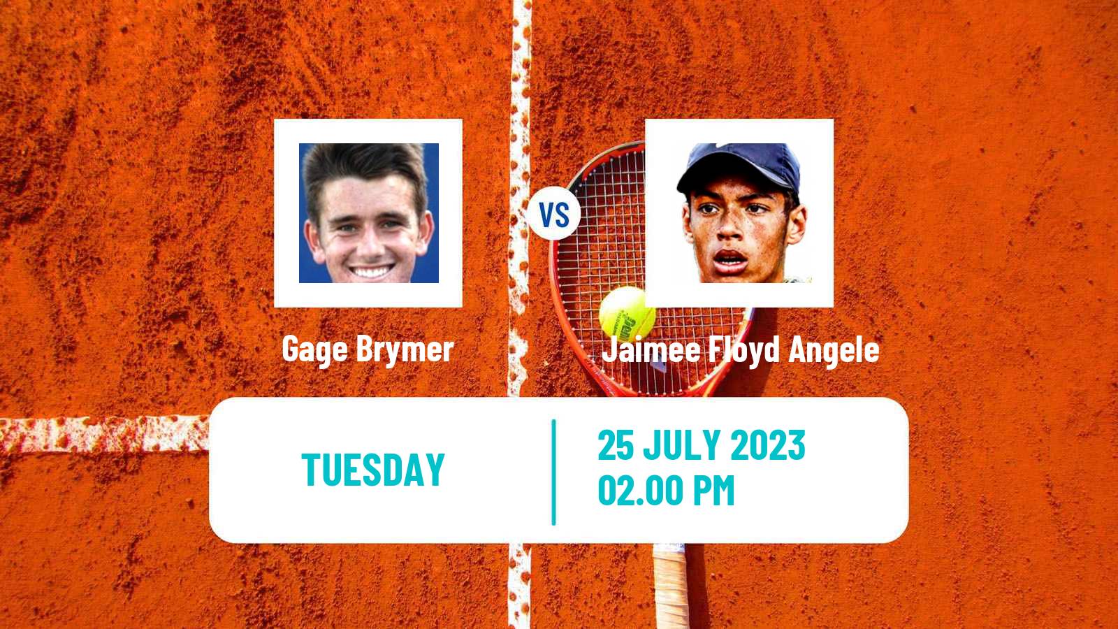 Tennis ITF M25 Edwardsville Il Men Gage Brymer - Jaimee Floyd Angele