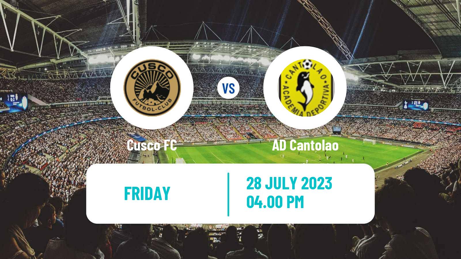 Football Peruvian Liga 1 Cusco - Cantolao