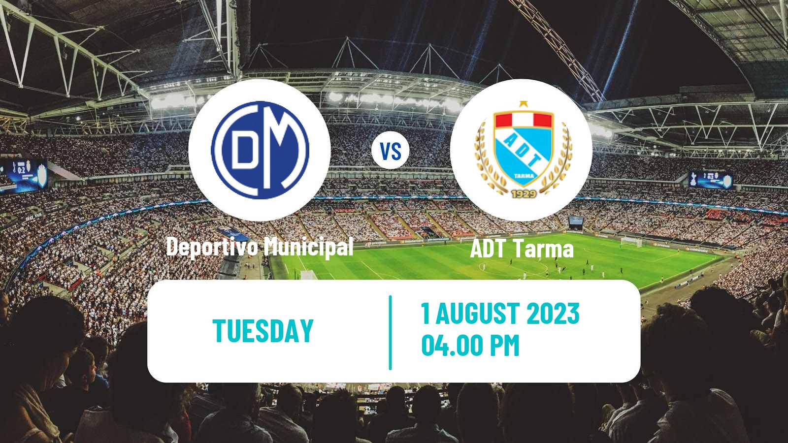 Soccer Peruvian Liga 1 Deportivo Municipal - ADT Tarma