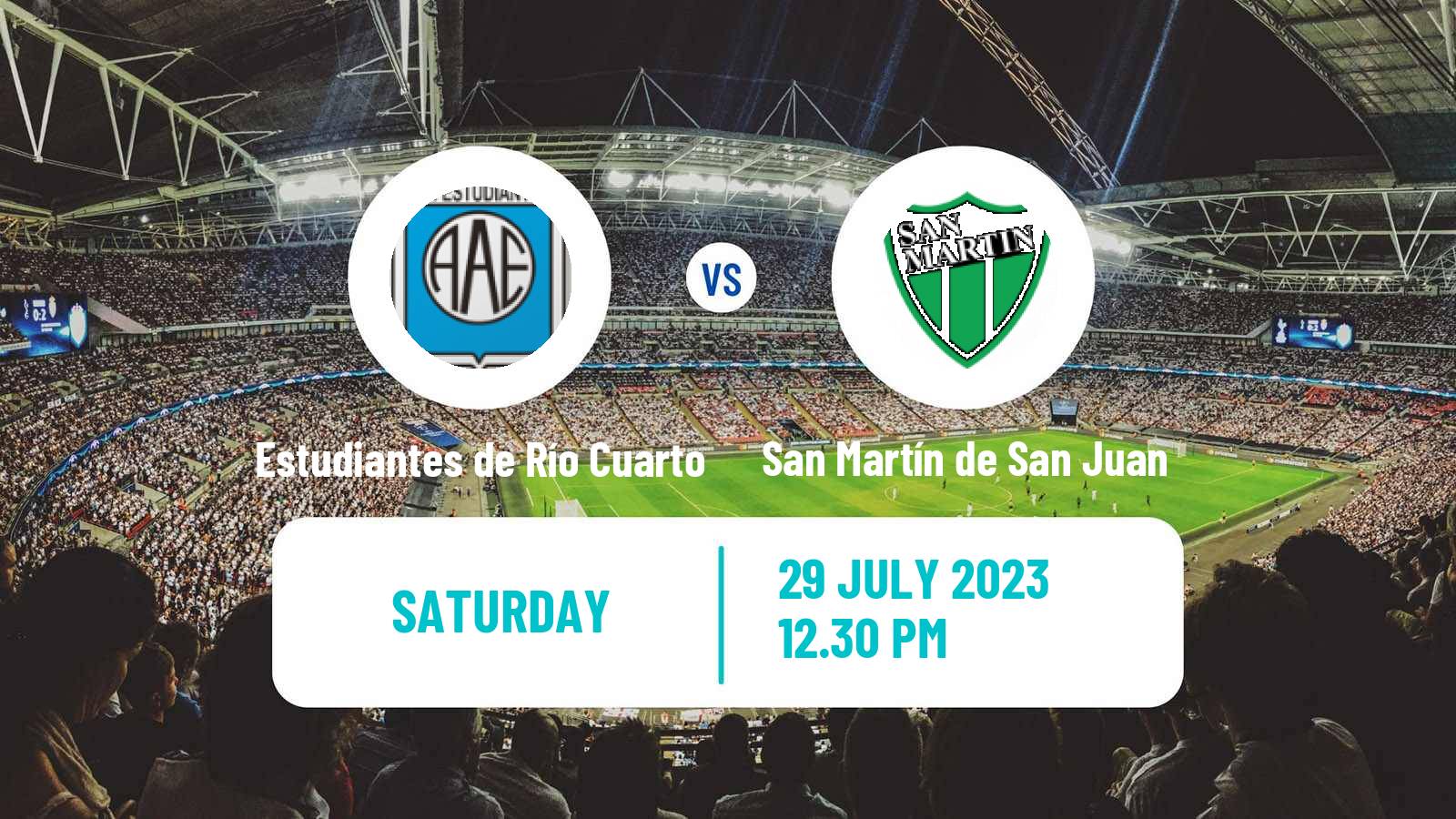 Football Argentinian Primera Nacional Estudiantes de Río Cuarto - San Martín de San Juan
