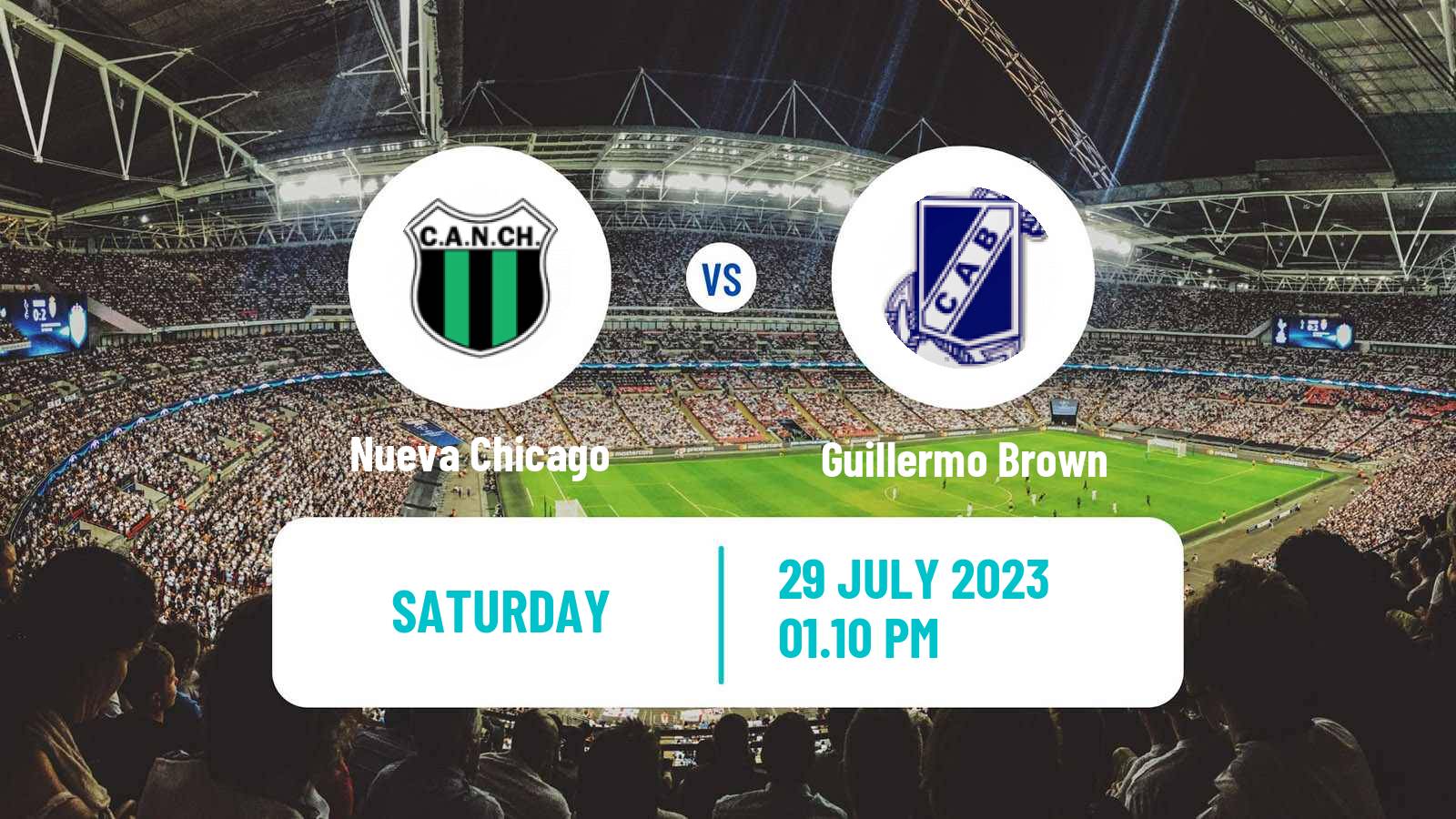 Soccer Argentinian Primera Nacional Nueva Chicago - Guillermo Brown