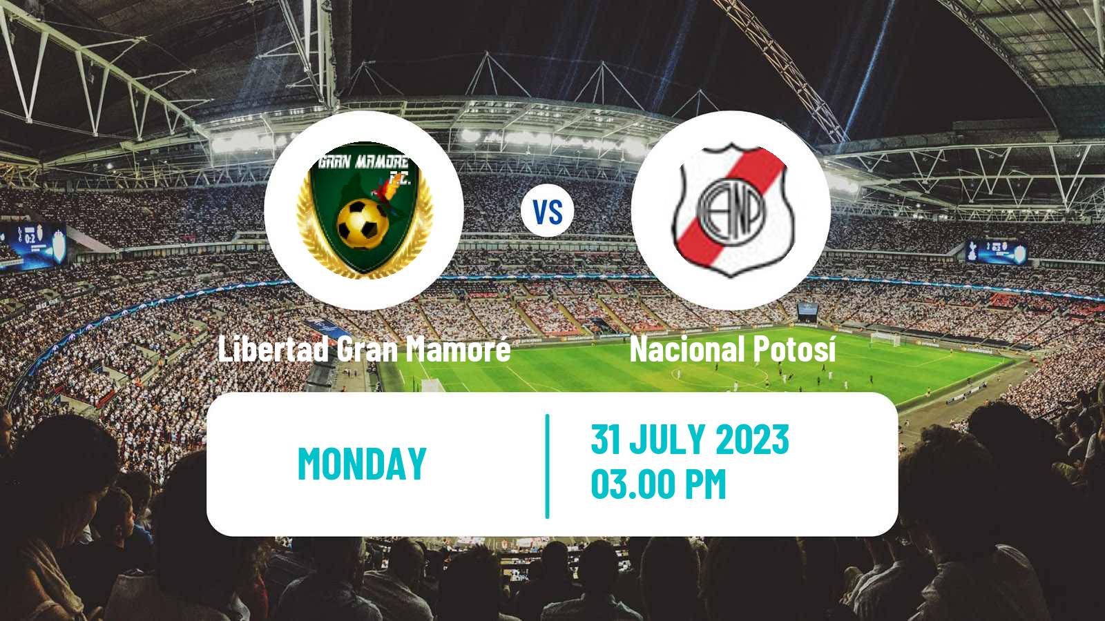 Soccer Bolivian Division Profesional Libertad Gran Mamoré - Nacional Potosí