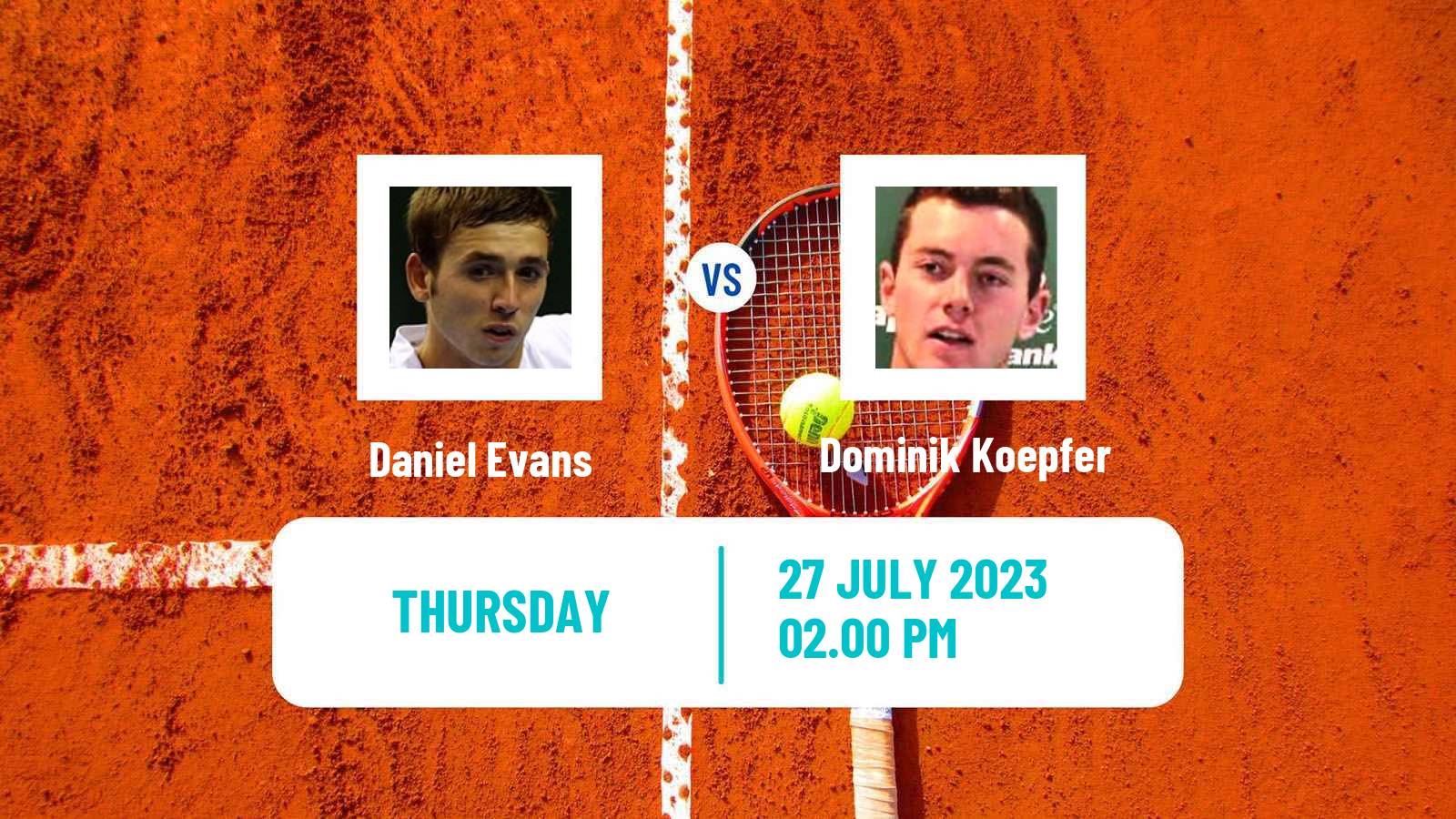 Tennis ATP Atlanta Daniel Evans - Dominik Koepfer