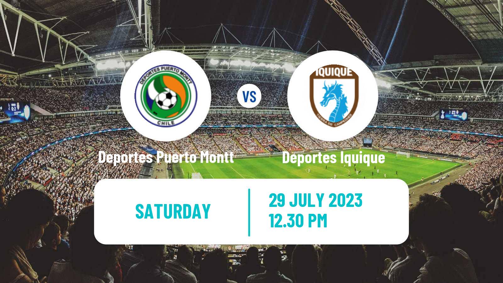 Soccer Chilean Primera B Deportes Puerto Montt - Deportes Iquique
