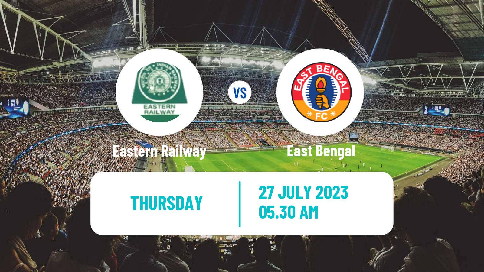 Soccer Calcutta Premier Division Eastern Railway - East Bengal
