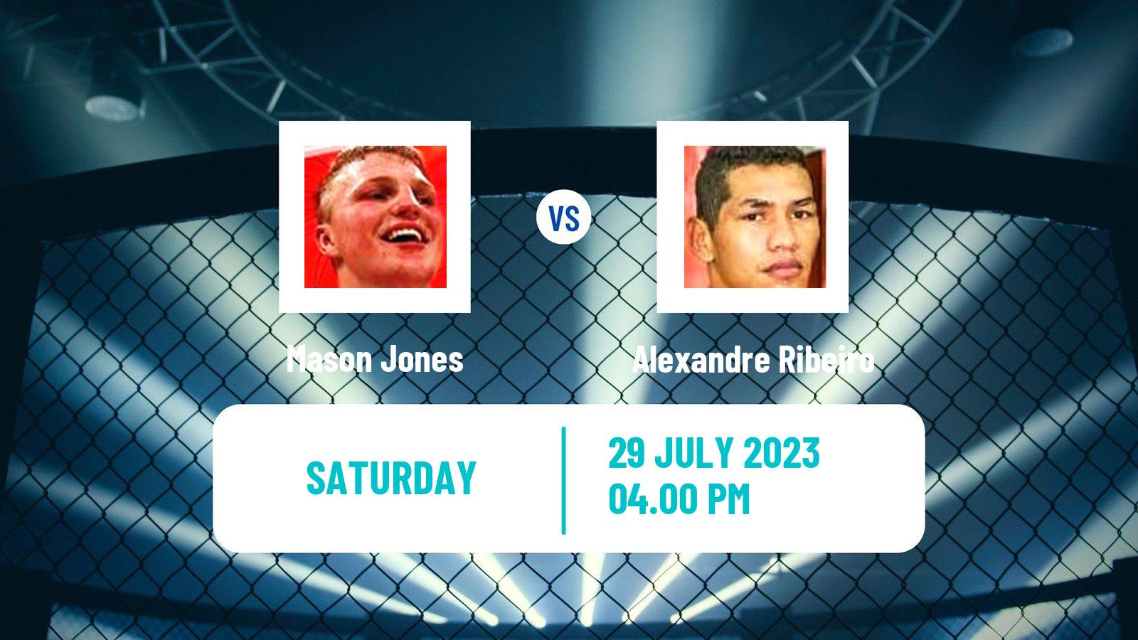 MMA Lightweight Cage Warriors Men Mason Jones - Alexandre Ribeiro