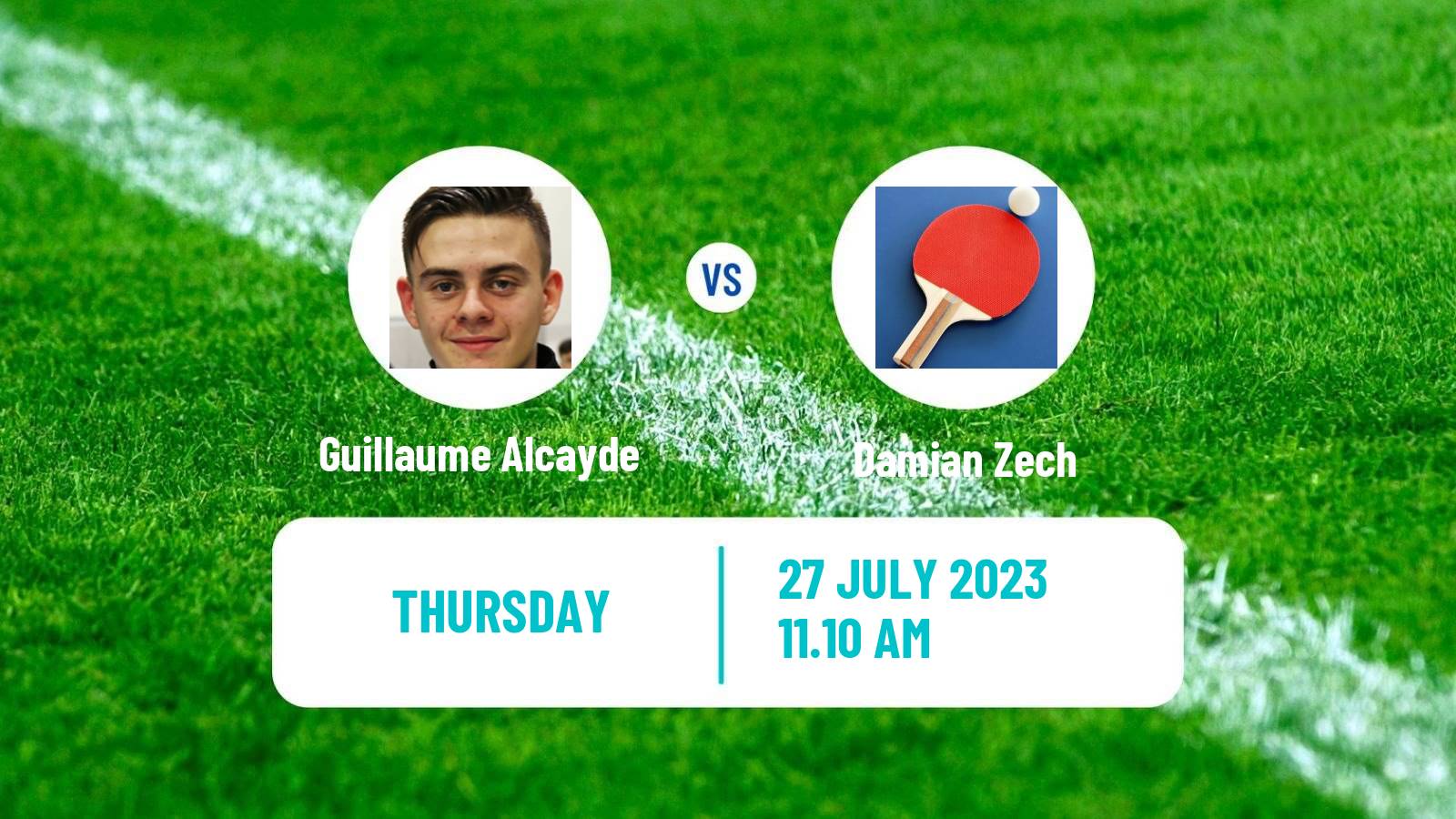 Table tennis Challenger Series Men Guillaume Alcayde - Damian Zech