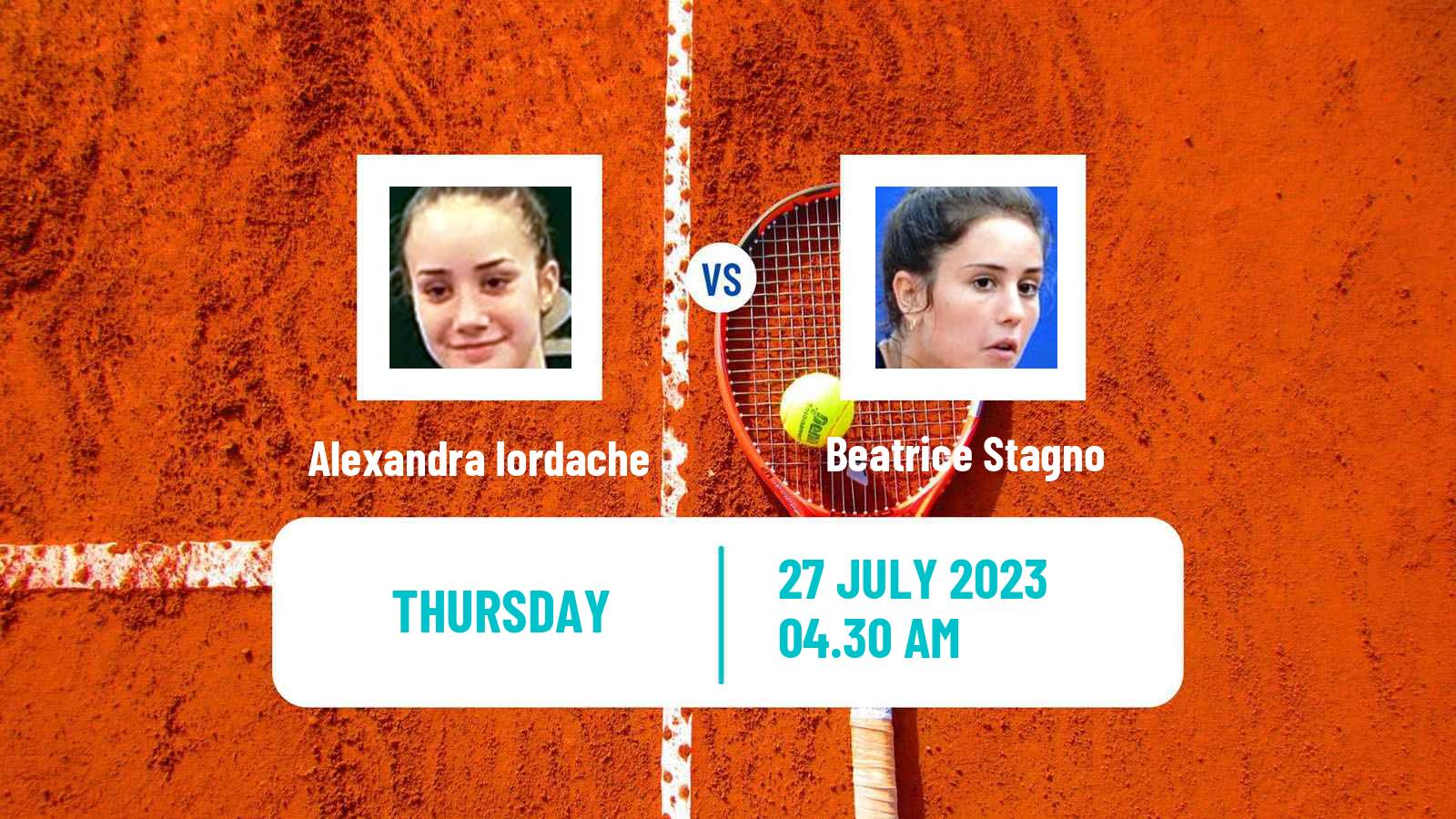 Tennis ITF W15 Monastir 25 Women Alexandra Iordache - Beatrice Stagno