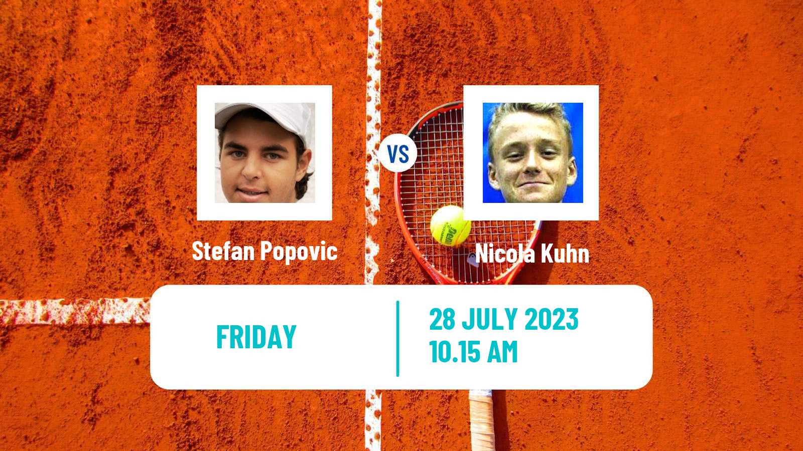 Tennis ITF M15 Metzingen Men Stefan Popovic - Nicola Kuhn