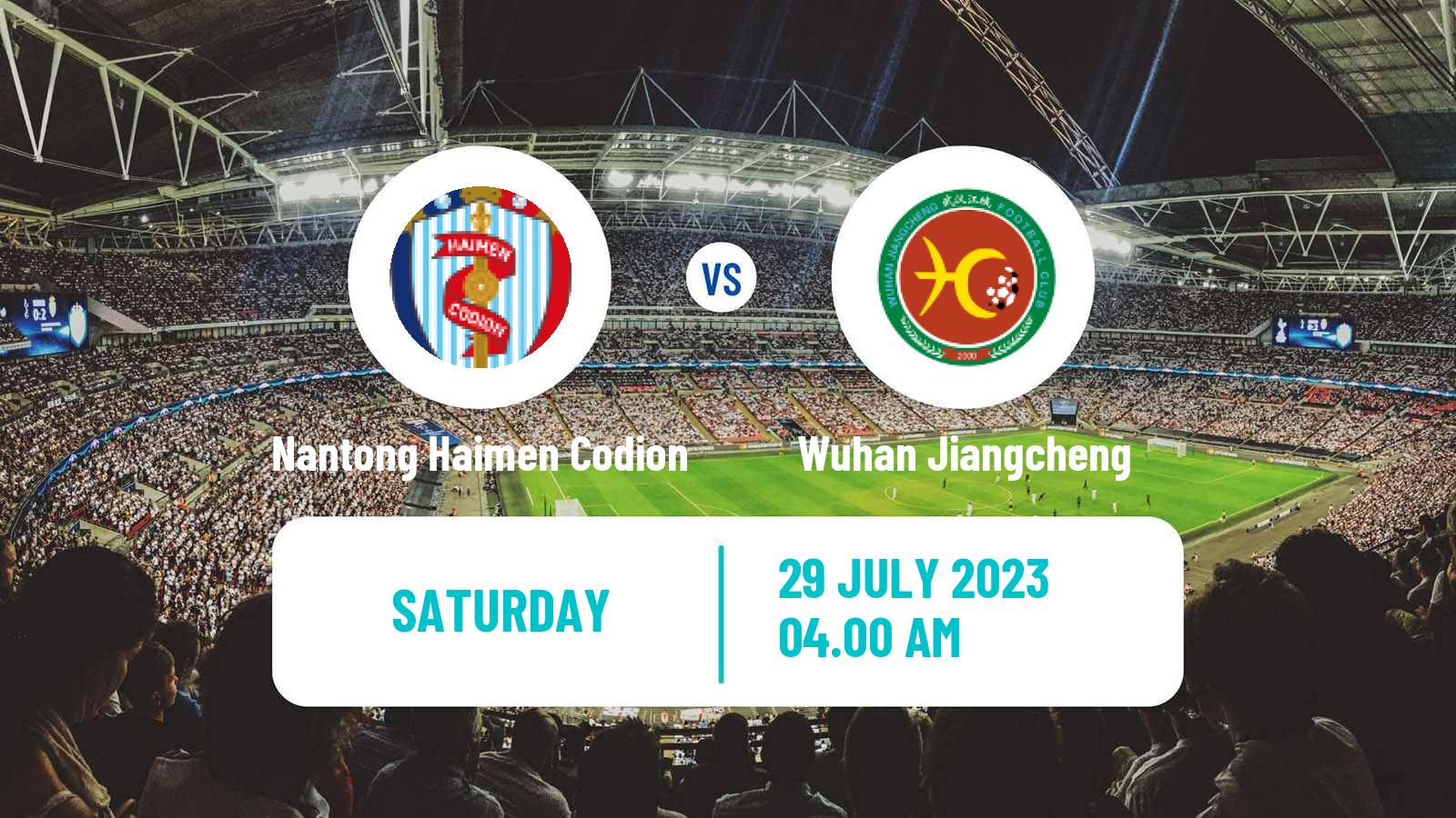 Soccer Chinese Yi League Nantong Haimen Codion - Wuhan Jiangcheng