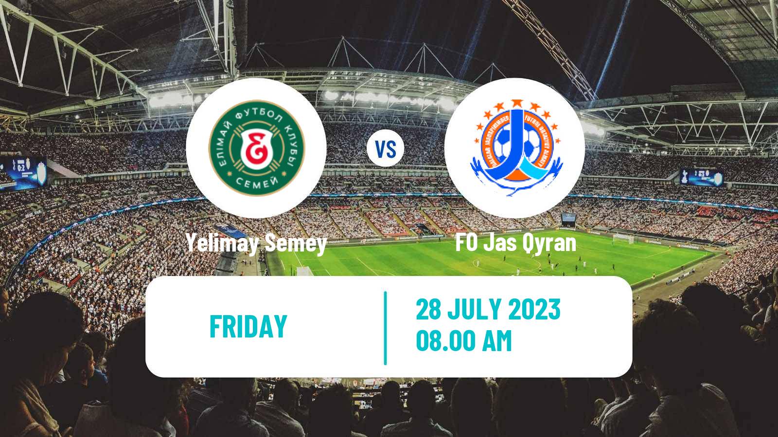 Soccer Kazakh First Division Yelimay Semey - Jas Qyran