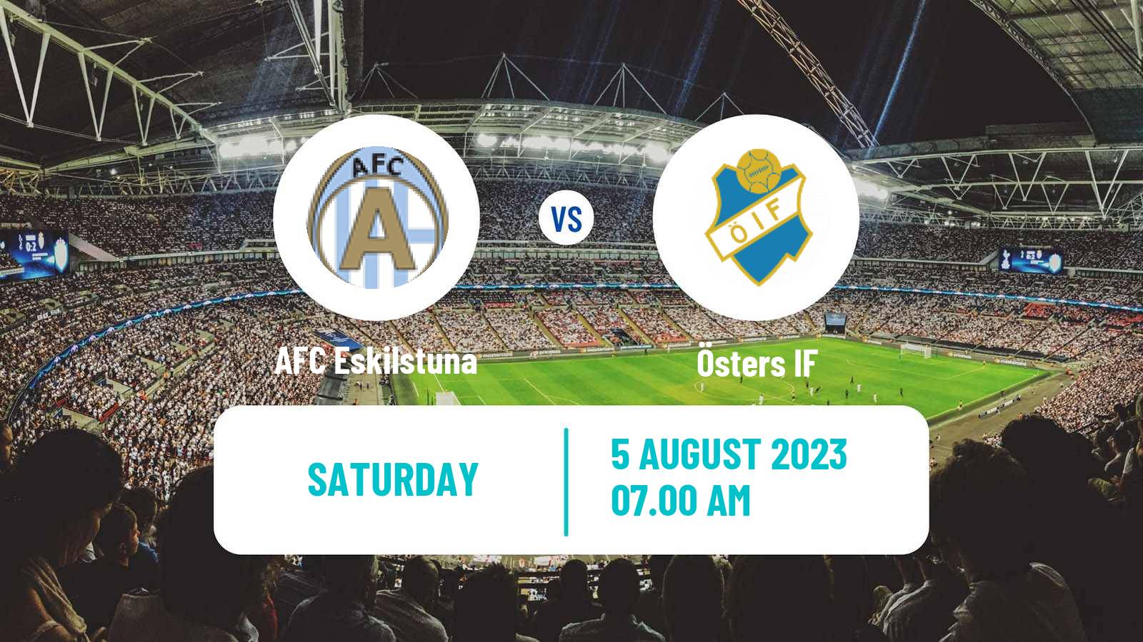 Football Swedish Superettan AFC Eskilstuna - Öster