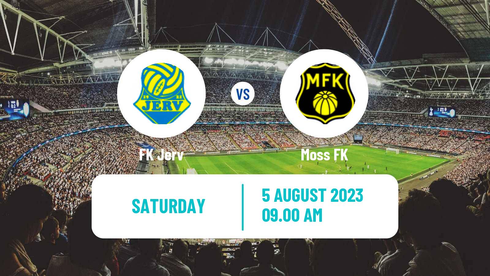Soccer Norwegian Adeccoligaen Jerv - Moss