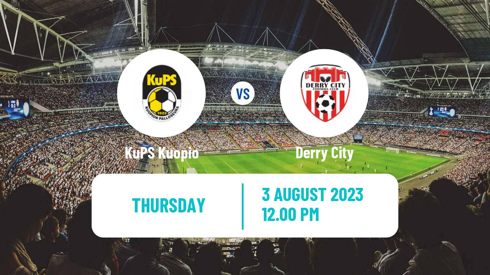 Soccer UEFA Europa Conference League KuPS Kuopio - Derry City