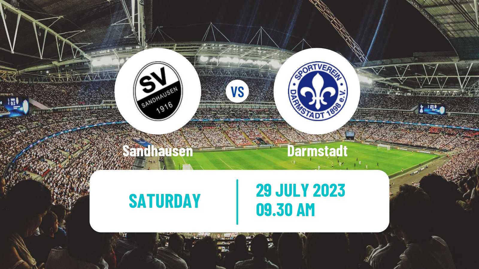 Soccer Club Friendly Sandhausen - Darmstadt