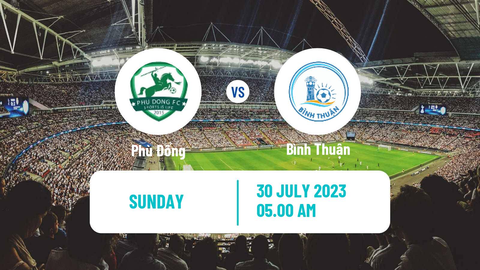 Soccer Vietnamese V League 2 Phù Đổng - Bình Thuận