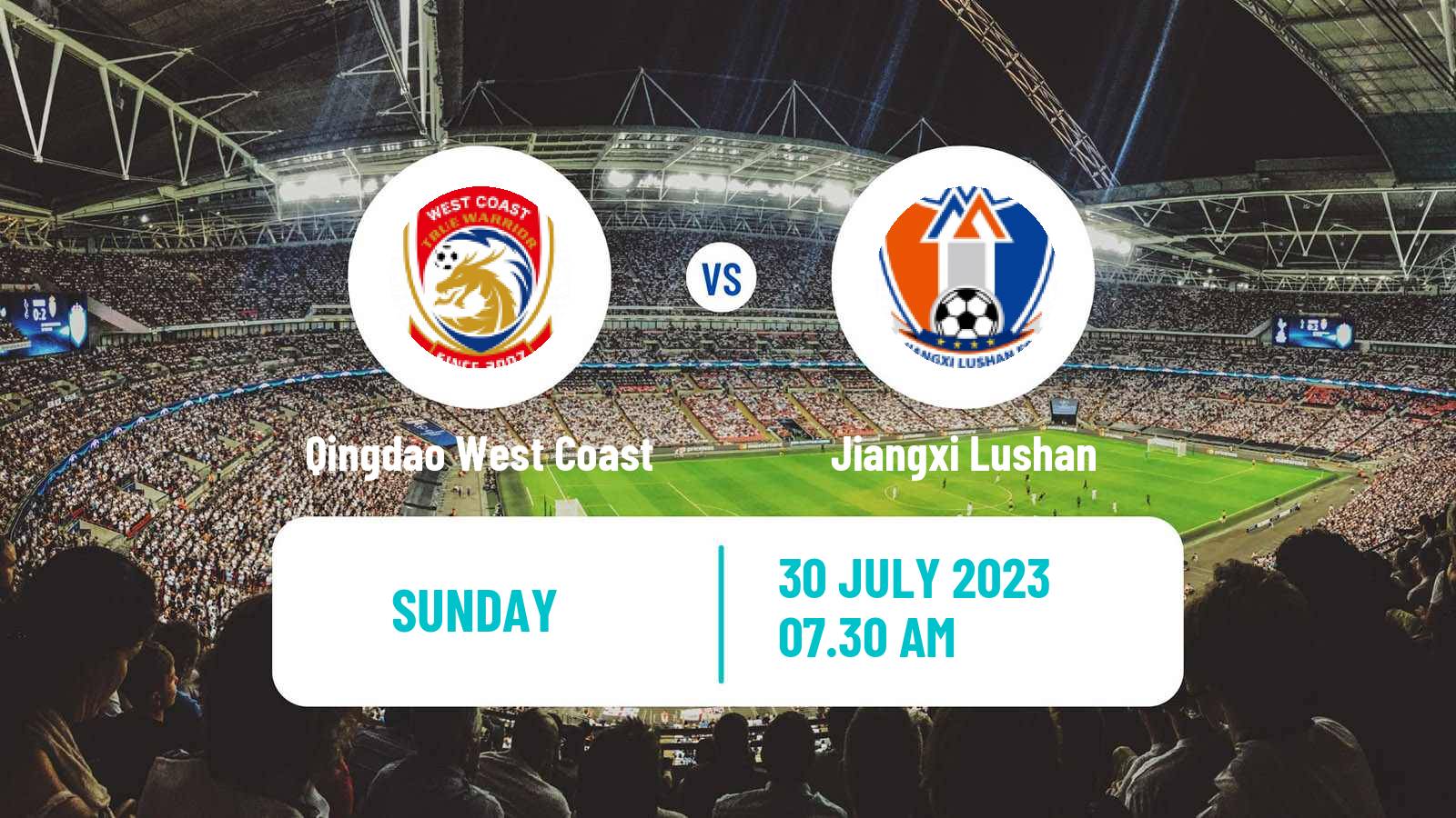 Soccer Chinese Jia League Qingdao West Coast - Jiangxi Lushan