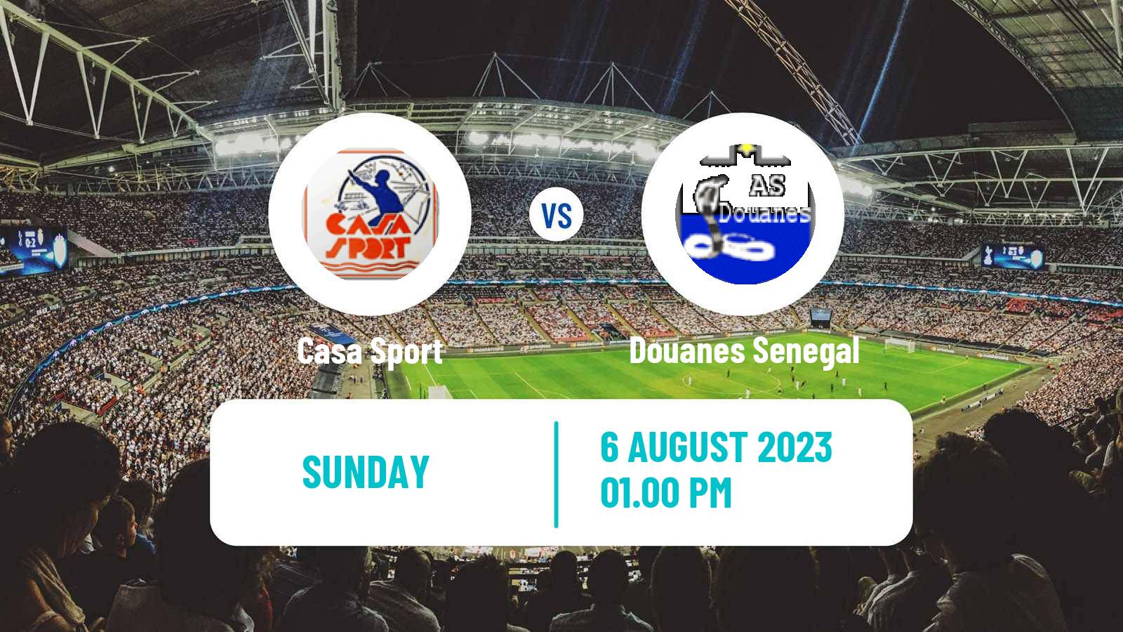 Soccer Senegal Ligue 1 Casa Sport - Douanes Senegal