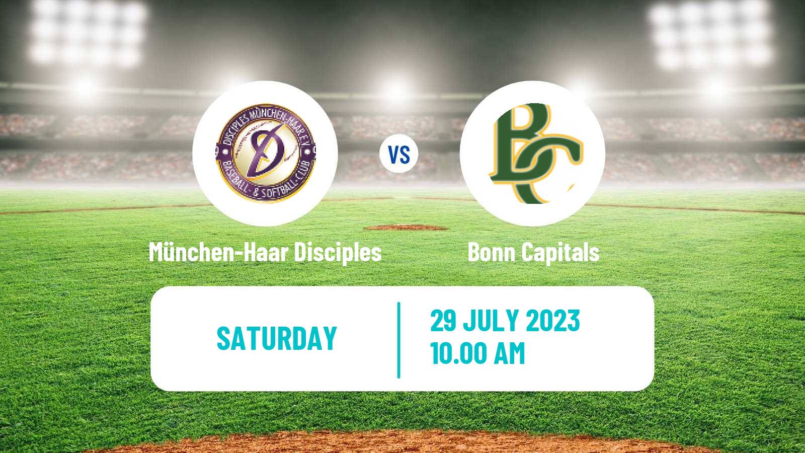 Baseball German Bundesliga Baseball München-Haar Disciples - Bonn Capitals