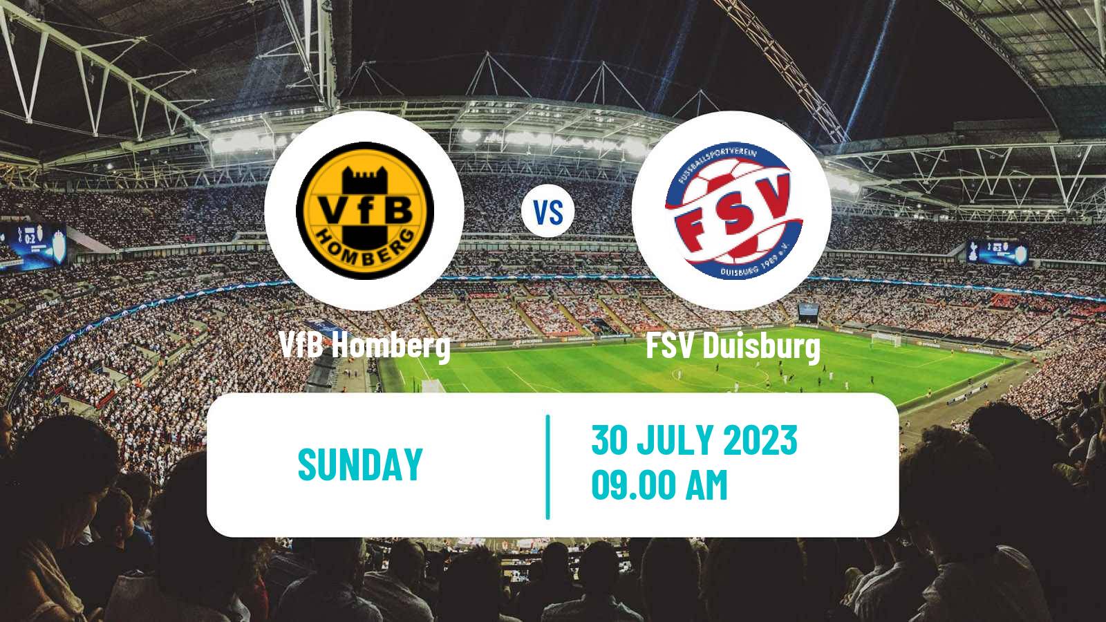 Soccer Club Friendly Homberg - FSV Duisburg
