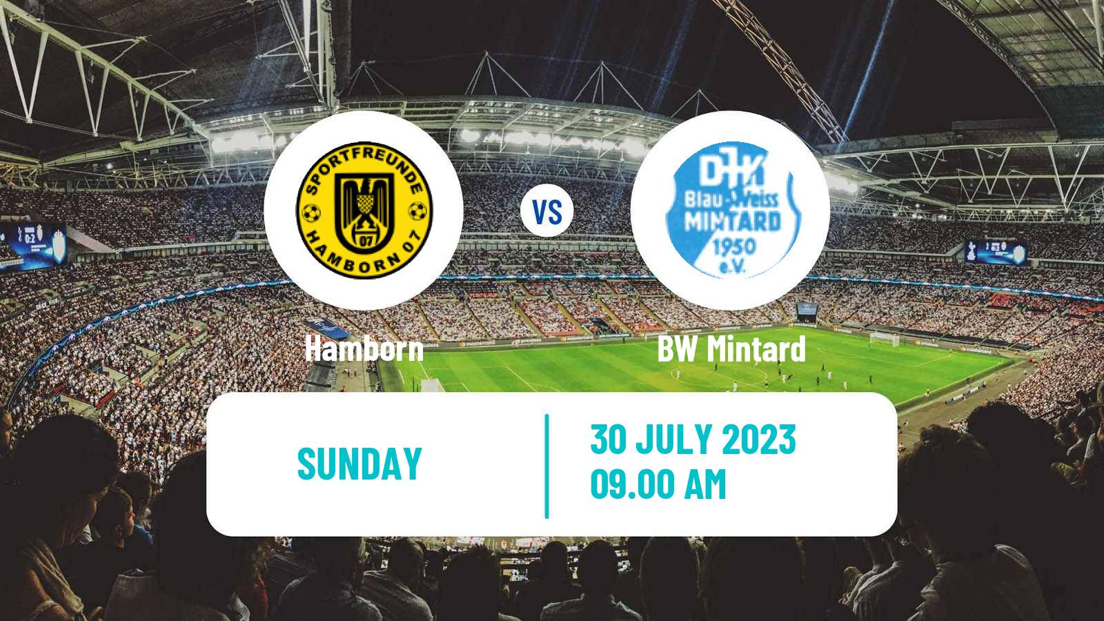 Soccer Club Friendly Hamborn - Mintard