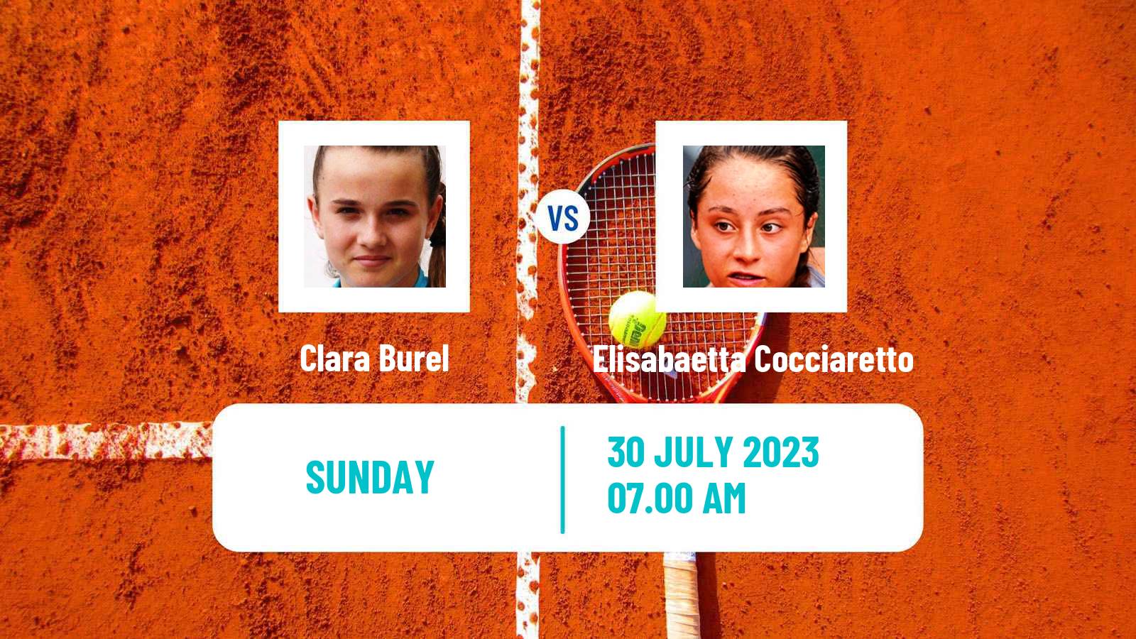 Tennis WTA Lausanne Clara Burel - Elisabaetta Cocciaretto