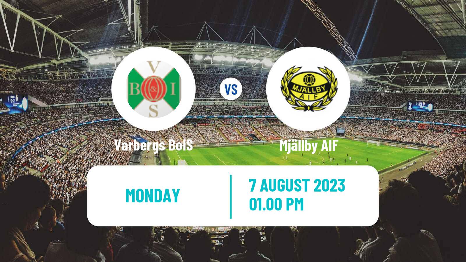 Soccer Swedish Allsvenskan Varbergs BoIS - Mjällby