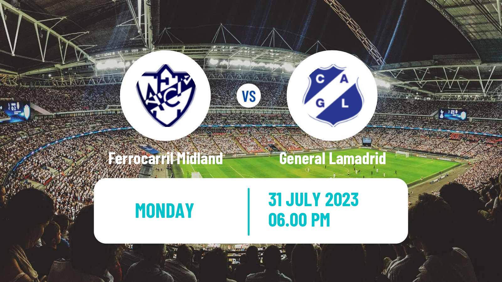 Soccer Argentinian Primera C Ferrocarril Midland - General Lamadrid
