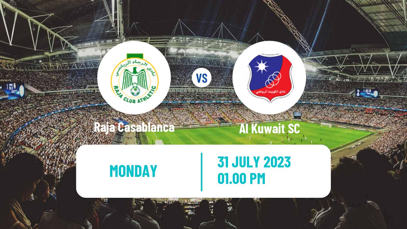Soccer Arab Club Championship Cup Raja Casablanca - Al Kuwait