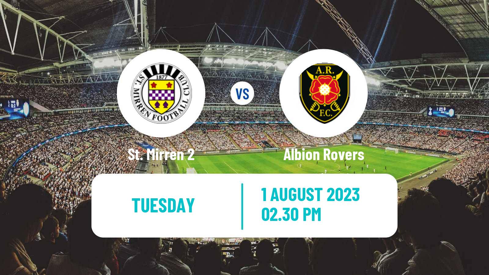 Soccer Scottish Challenge Cup St. Mirren 2 - Albion Rovers