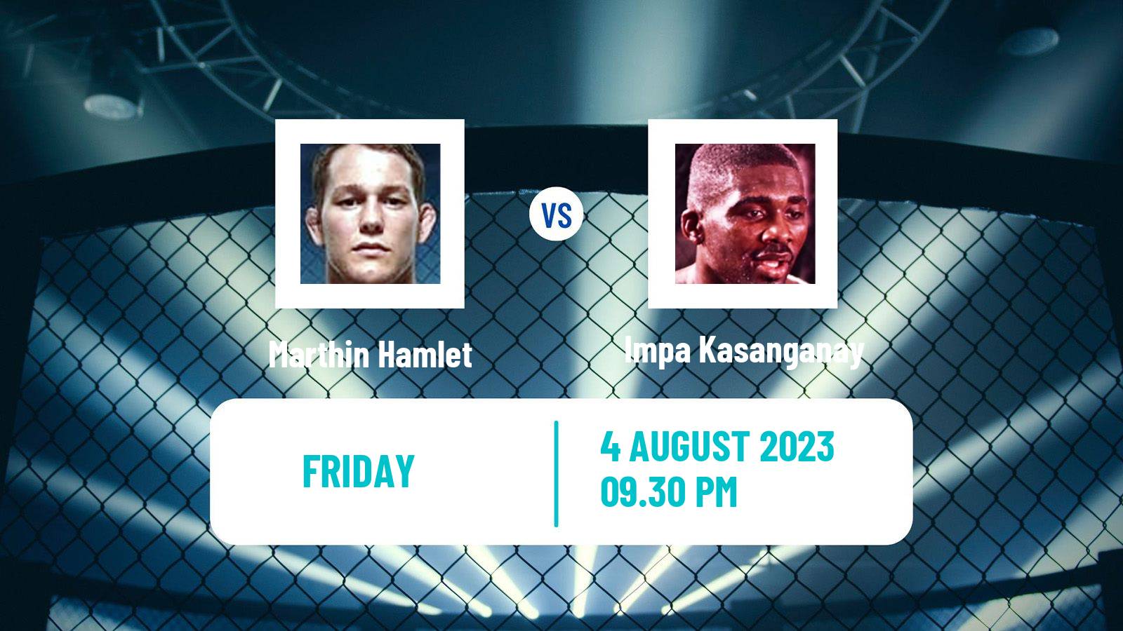 MMA Light Heavyweight Pfl Men Marthin Hamlet - Impa Kasanganay