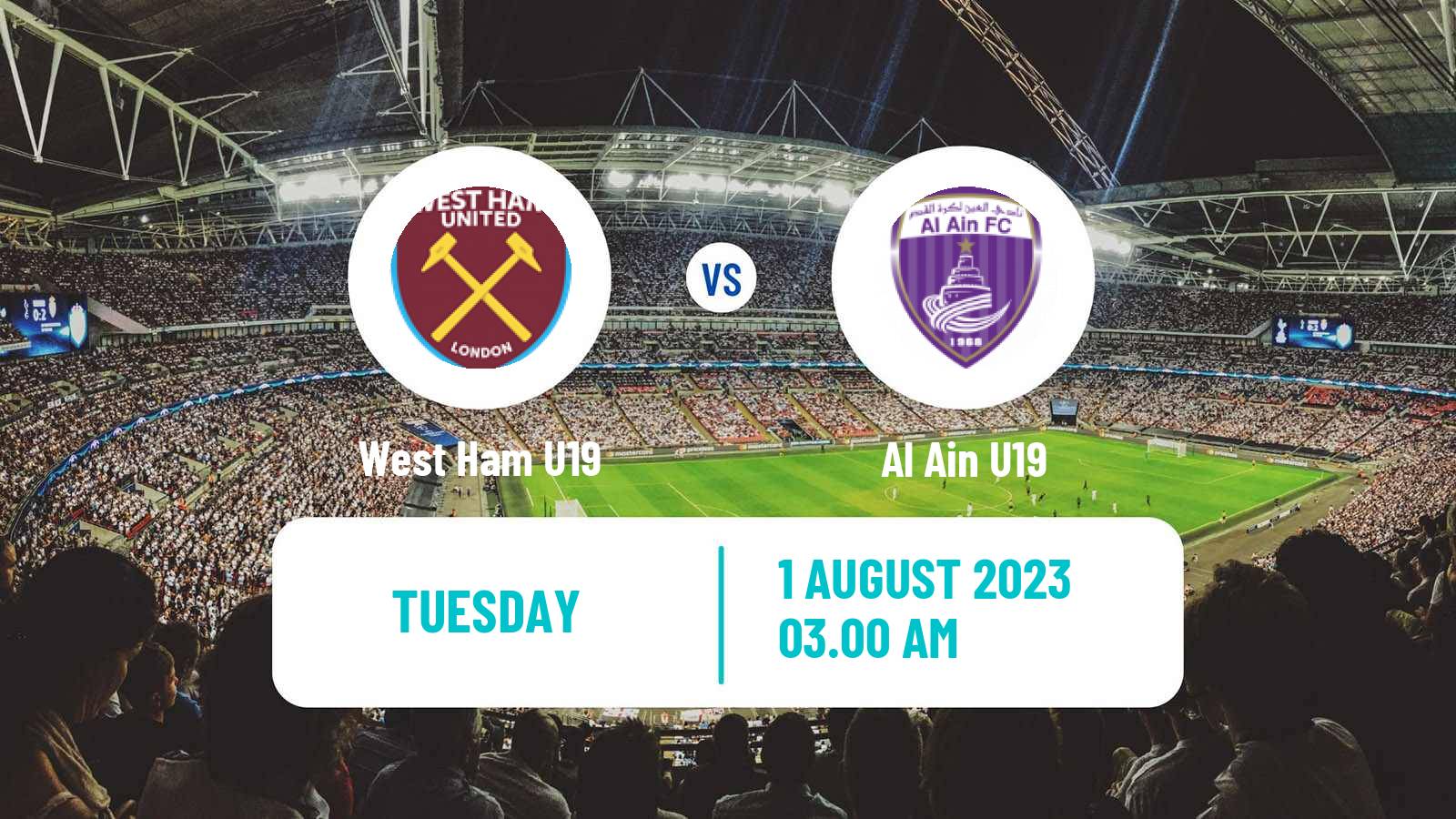 Football CEE Cup West Ham U19 - Al Ain U19