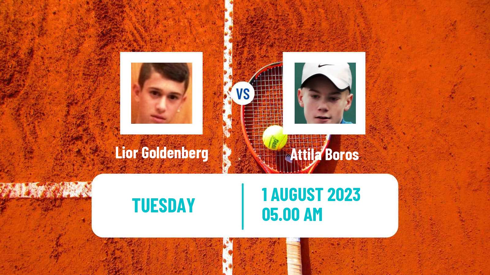 Tennis ITF M15 Raanana Men Lior Goldenberg - Attila Boros
