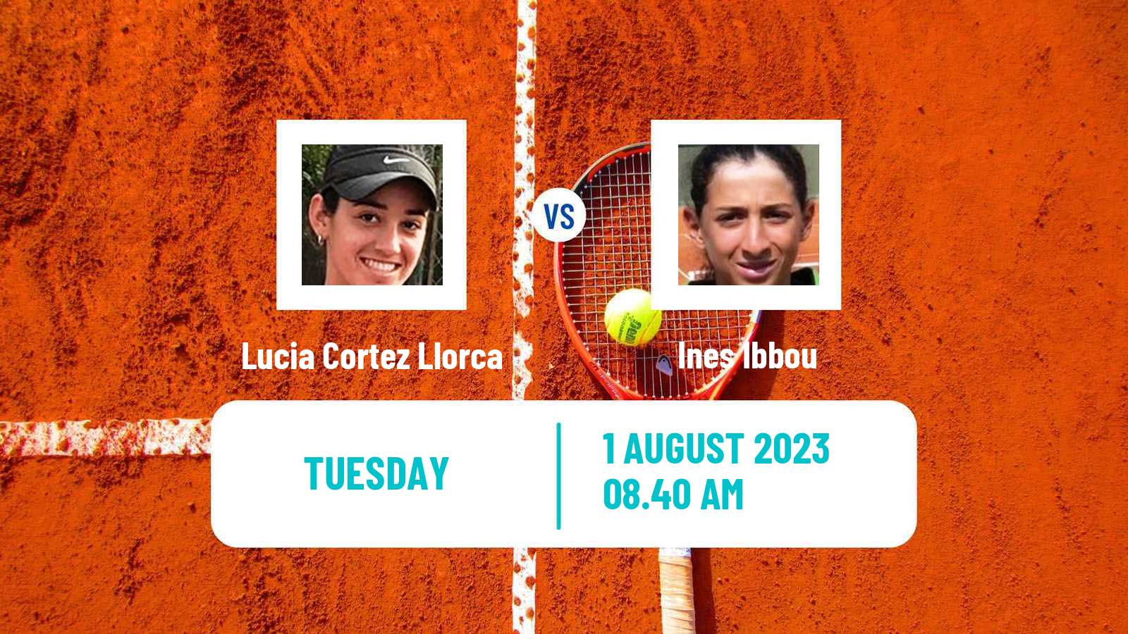 Tennis ITF W60 Cordenons Women Lucia Cortez Llorca - Ines Ibbou