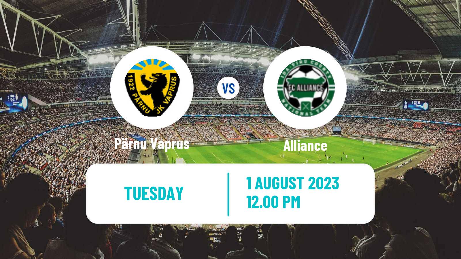 Soccer Estonian Cup Pärnu Vaprus - Alliance