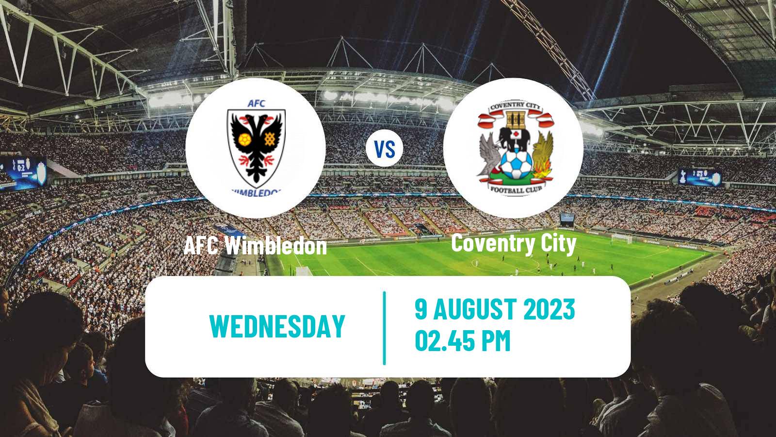 Football English League Cup AFC Wimbledon - Coventry City