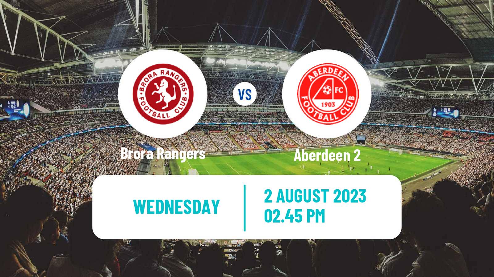 Soccer Scottish Challenge Cup Brora Rangers - Aberdeen 2