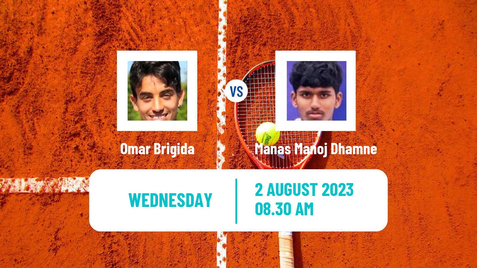 Tennis ITF M15 Monastir 31 Men Omar Brigida - Manas Manoj Dhamne