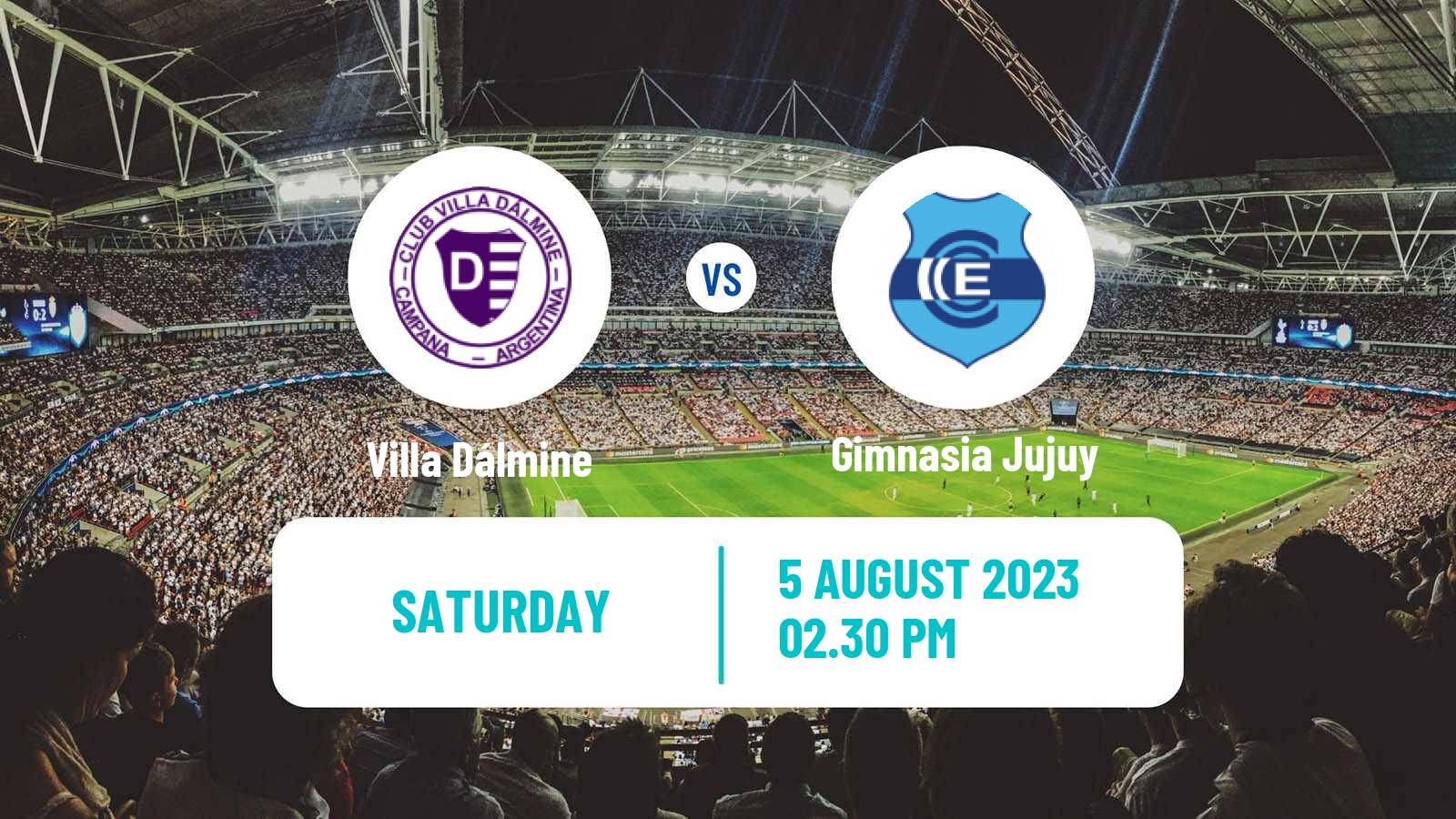 Soccer Argentinian Primera Nacional Villa Dálmine - Gimnasia Jujuy
