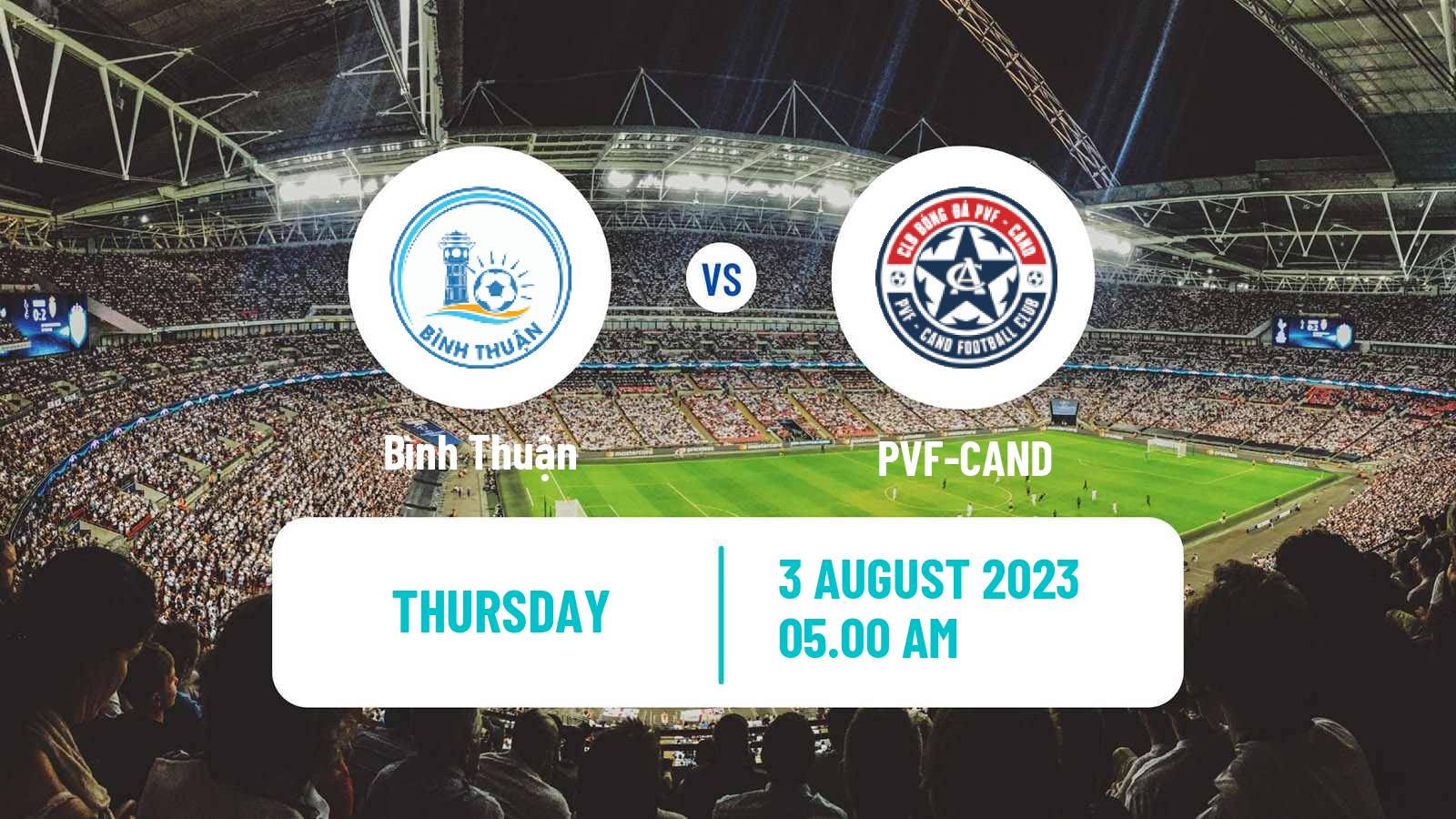 Soccer Vietnamese V League 2 Bình Thuận - PVF-CAND
