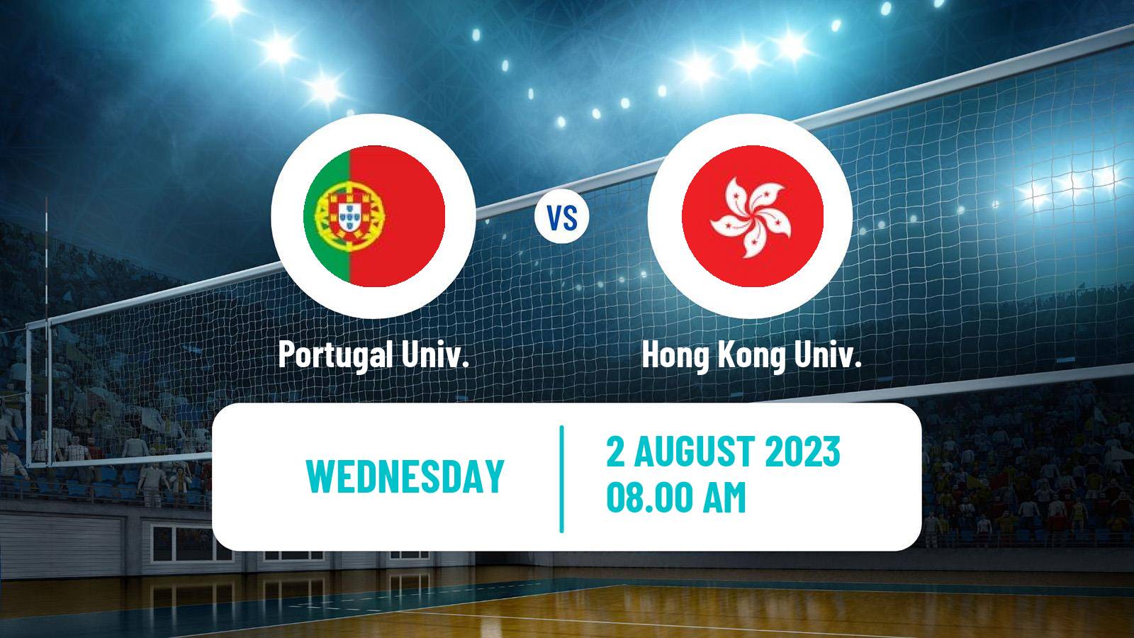 Volleyball Universiade Volleyball Portugal Univ. - Hong Kong Univ.