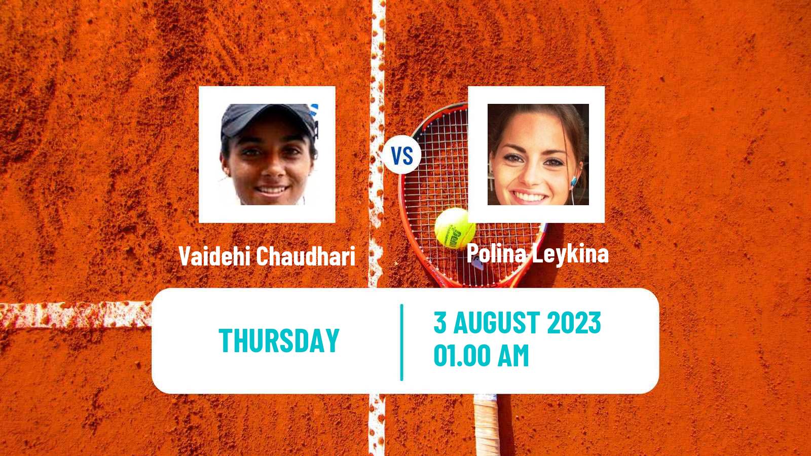 Tennis ITF W25 Astana Women Vaidehi Chaudhari - Polina Leykina