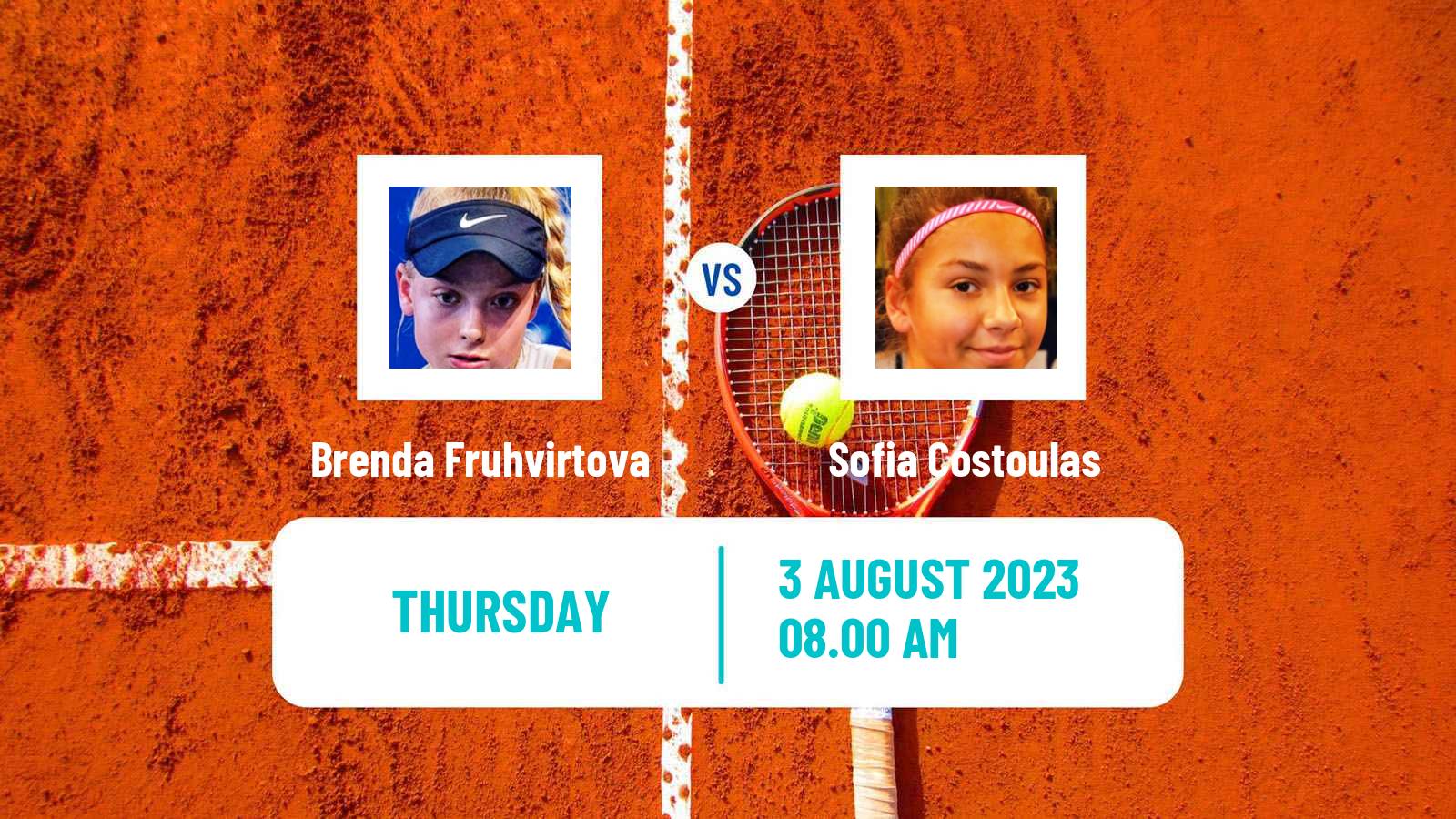 Tennis ITF W60 Hechingen Women Brenda Fruhvirtova - Sofia Costoulas