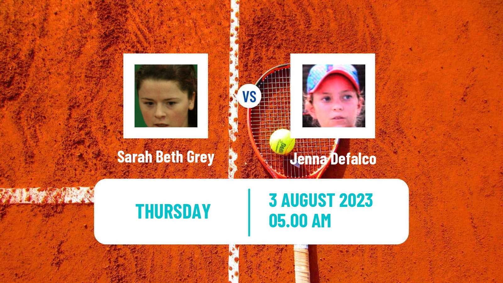 Tennis ITF W25 Foxhills Women Sarah Beth Grey - Jenna Defalco