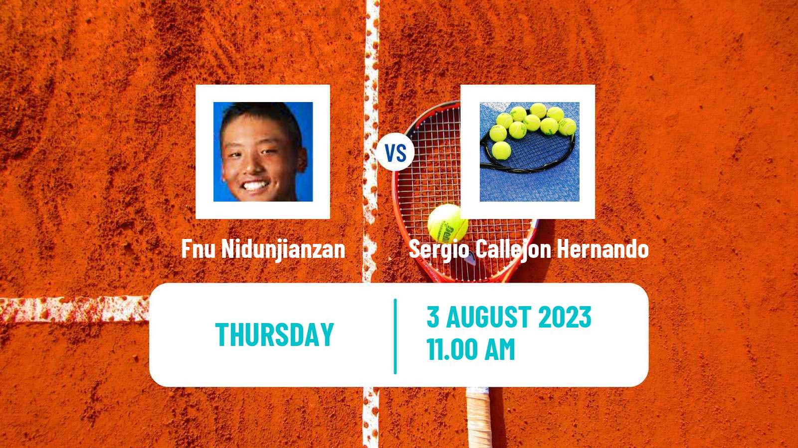 Tennis ITF M15 Xativa Men Fnu Nidunjianzan - Sergio Callejon Hernando